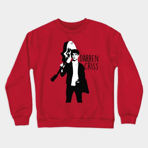 Darren With Guitar Crewneck Sweatshirt by byebyesally